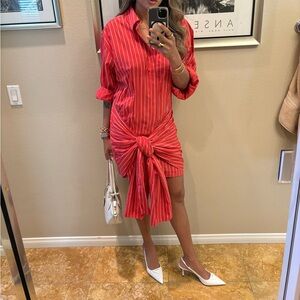 Bardot Red and White Striped Top